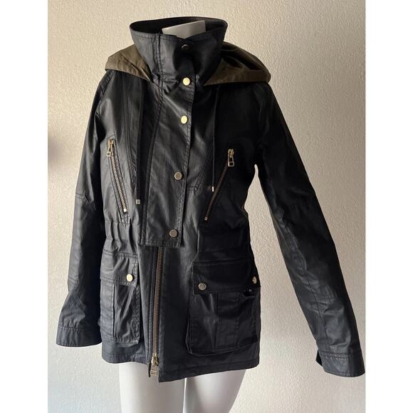 Veronica Beard Jackets & Blazers - VERONICA BEARD Women’s Jacket Size 6 King Hooded Parka Anorak Rain Zip Waxed